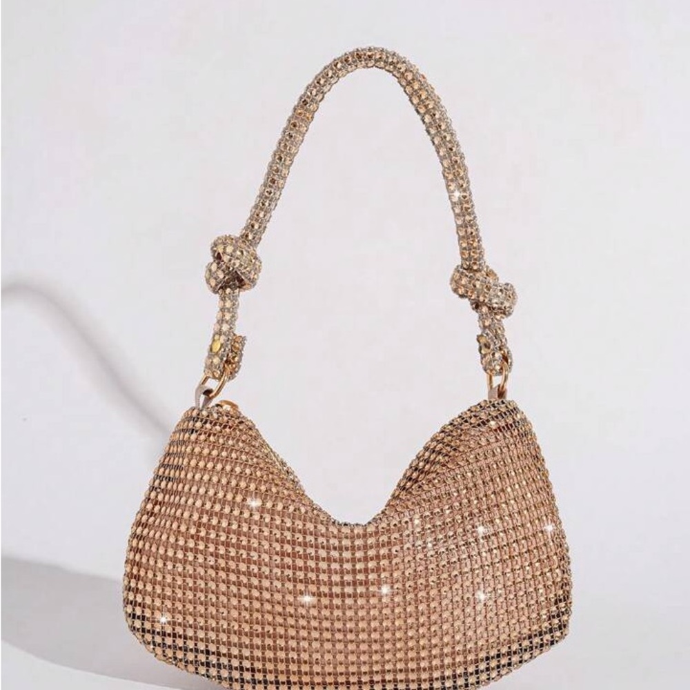 Elegant Gold Women's Handbag, NEW